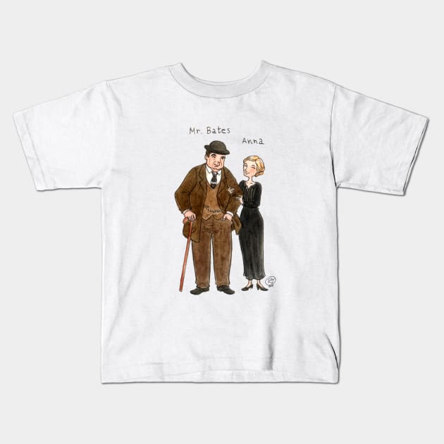 Mr. Bates-Anna Kids T-Shirt by Roby-boh